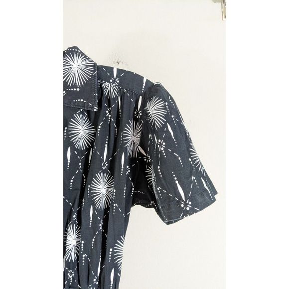 Size Small Nooworks Fireworks Black And White Burst Print Dress Retired Rare - Picture 8 of 14